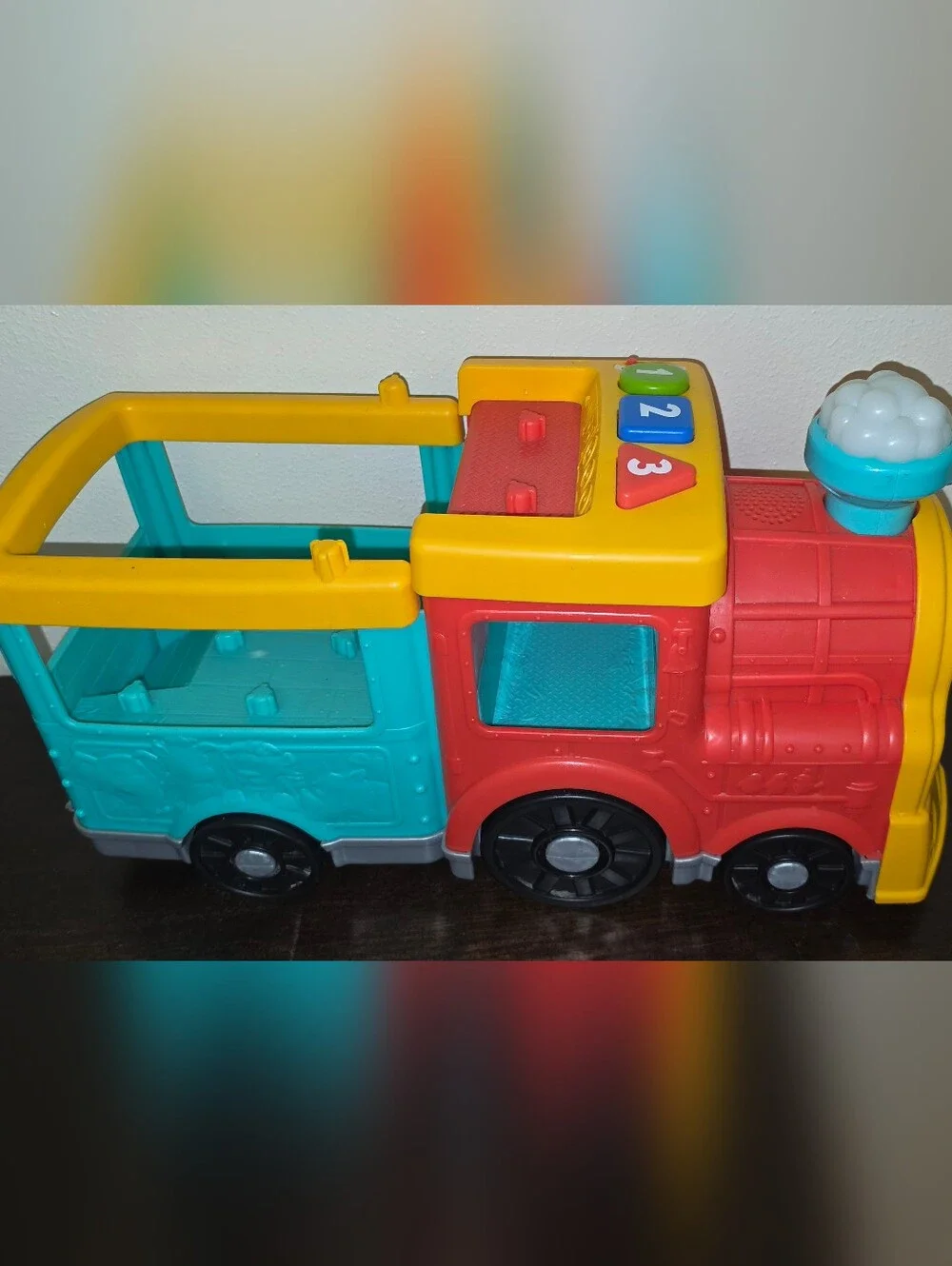 Fisher-Price Yellow, Red & Blue Friendly Toy Animal Train